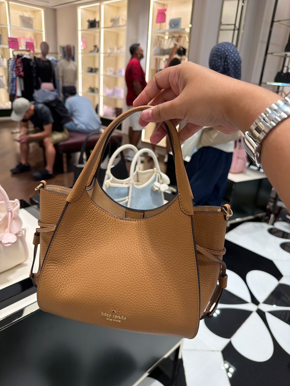 AUTHENTIC KATE SPADE DUMPLING BAG ( BROWN )
