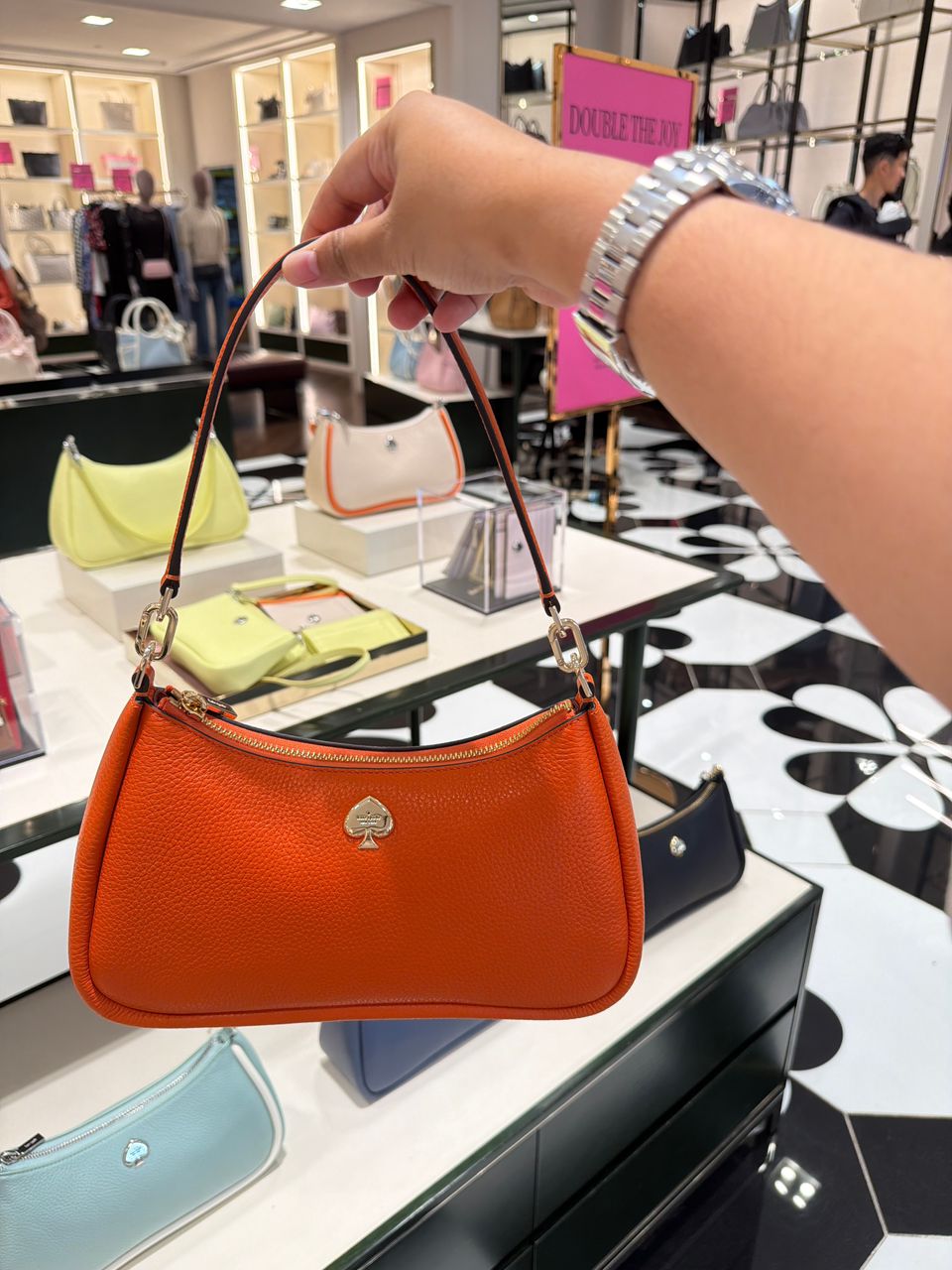 AUTHENTIC KATE SPADE CROSS BODY BAG (ORANGE)