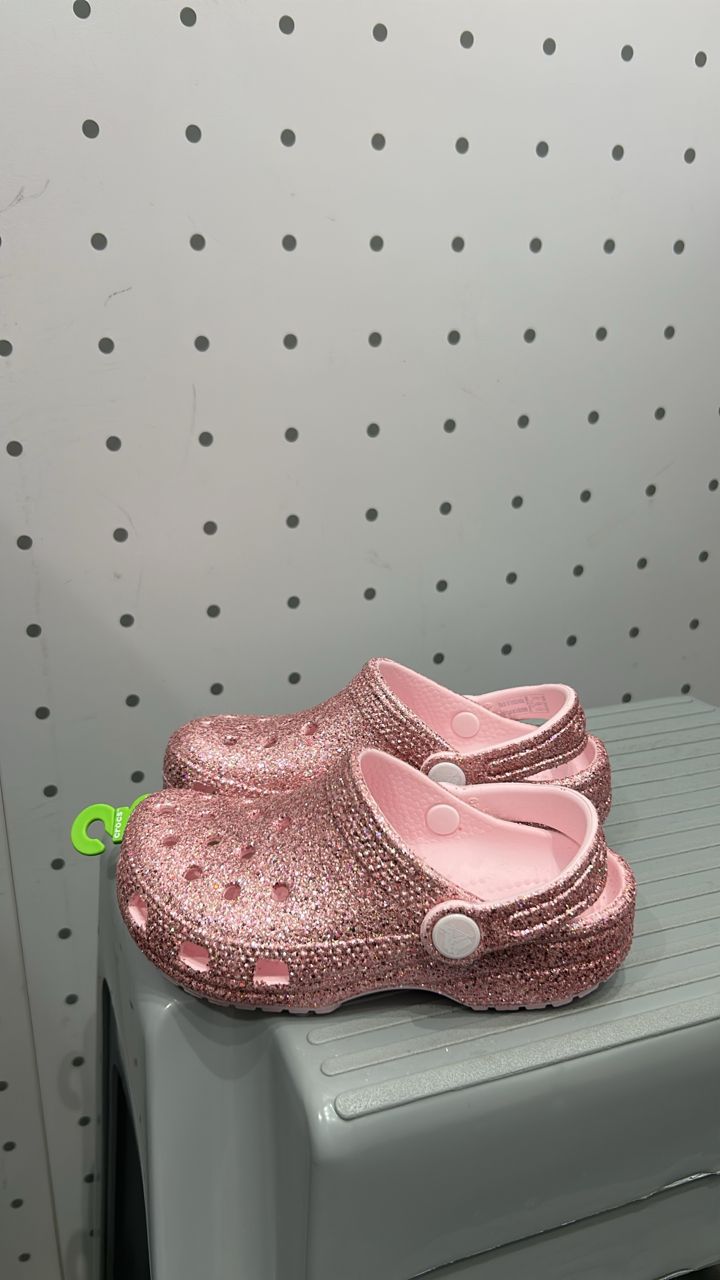 Crocs glitter classic clogs 